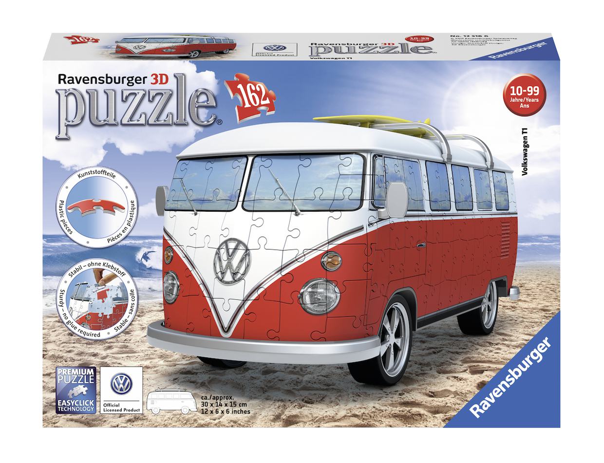 Volkswagen bus T1 bulli  3D puzzel  162 stukjes