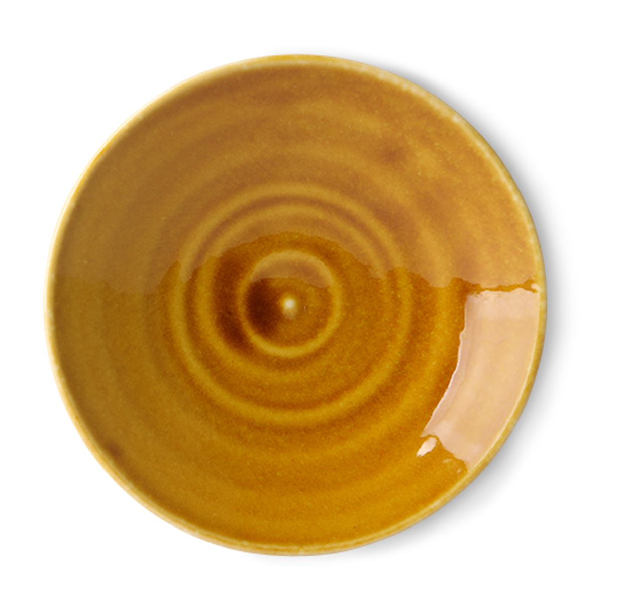 Kyoto ceramics: japanese small plate brown
