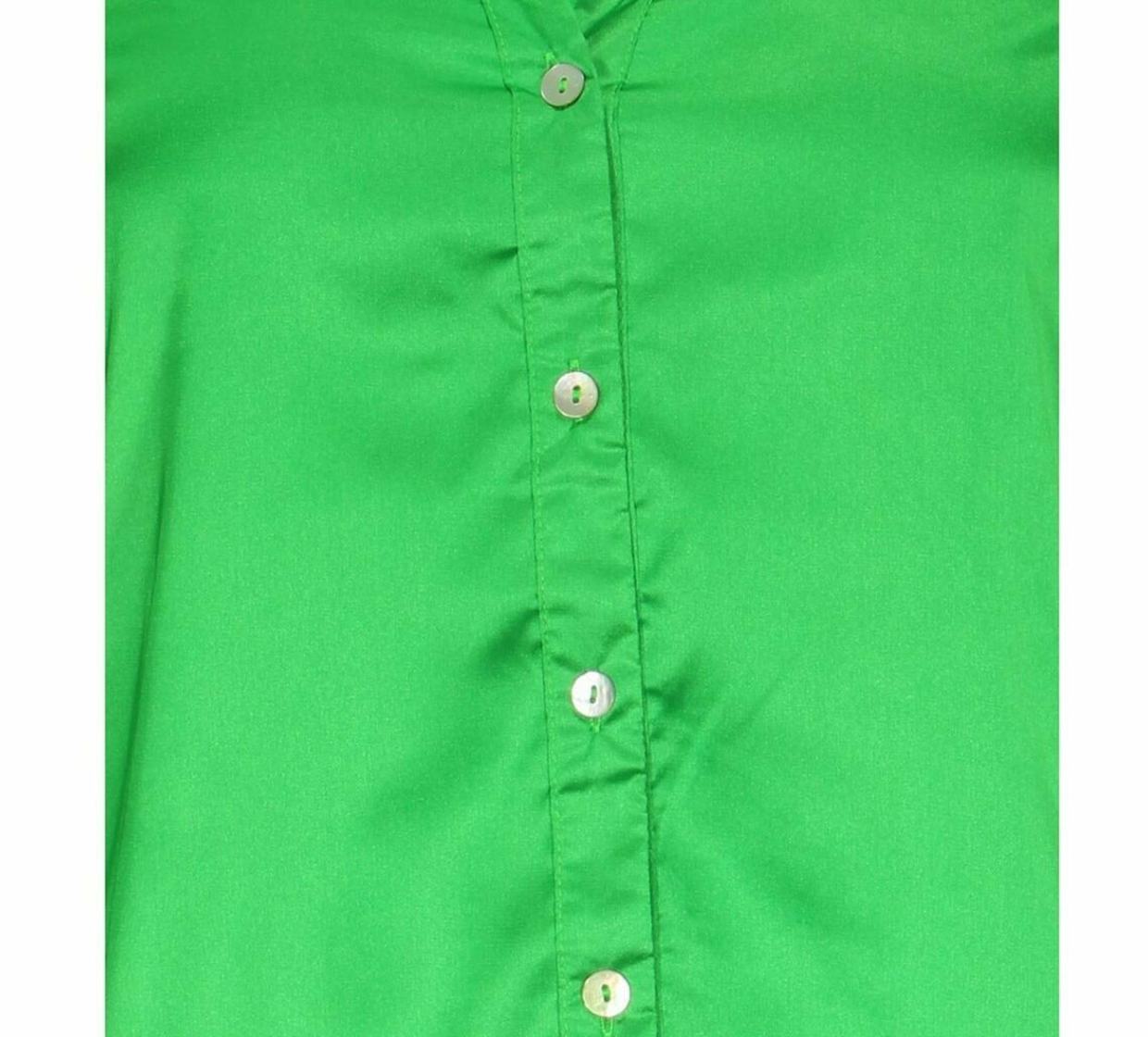 Satin blouse apple green