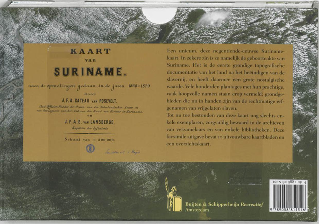 Kaart van Suriname  Facsimile editie
