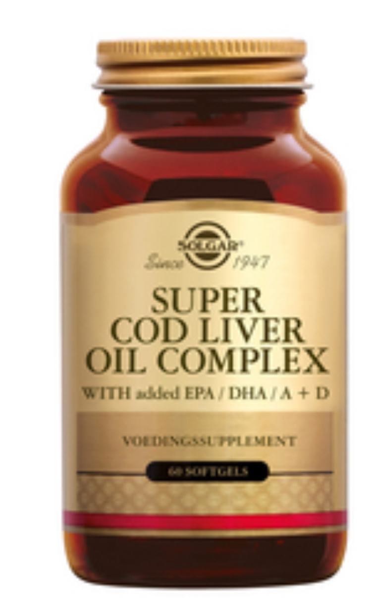 Super Cod Liver Oil Complex 60 softgels (Levertraan met extra omega-3)