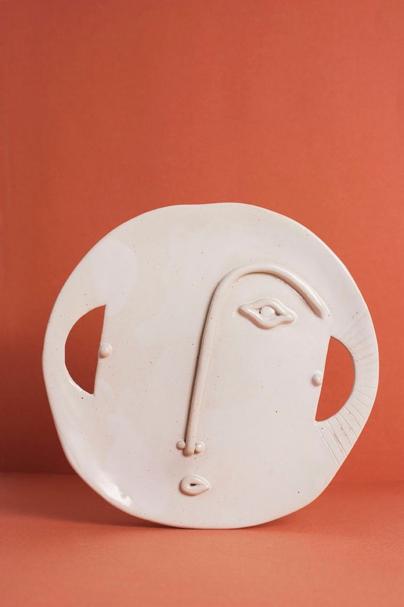 Face Plate Stoneware 27cm offwhite