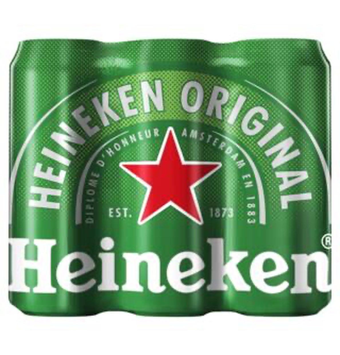 Bier 6 Pack Heineken (6x0,5L) Gekoeld