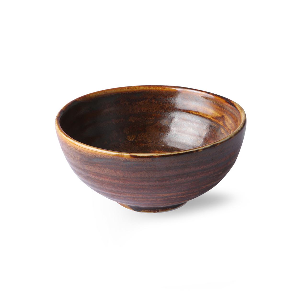 Home chef ceramics: dessert bowl rustic brown