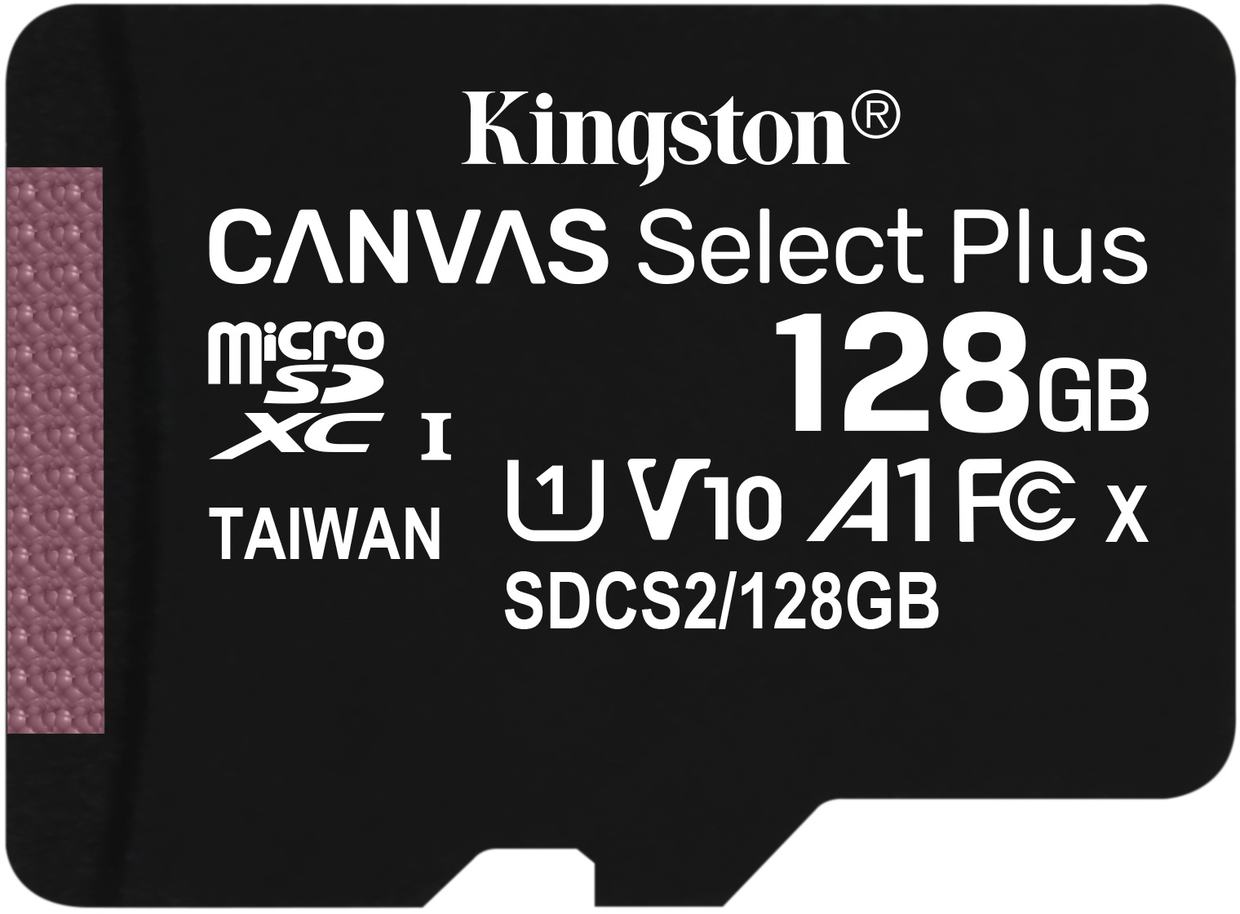 Kingston Technology Canvas Select Plus flashgeheugen 128 GB MicroSDHC Klasse 10 UHS-I