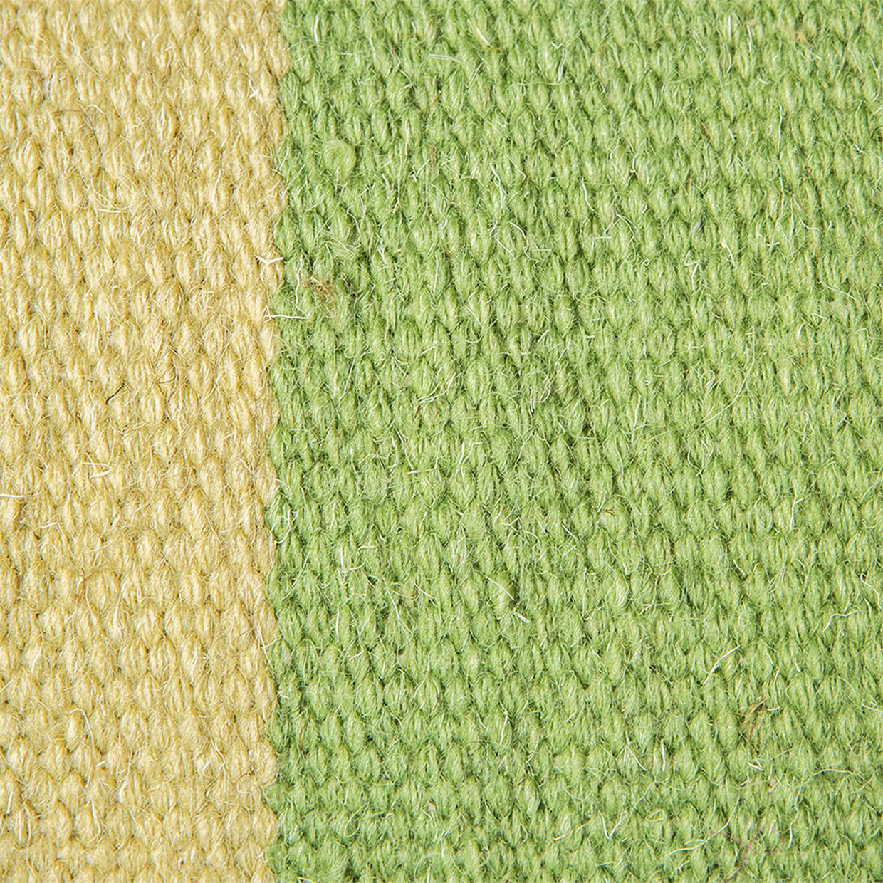 Hand woven wool cushion green (38x74)