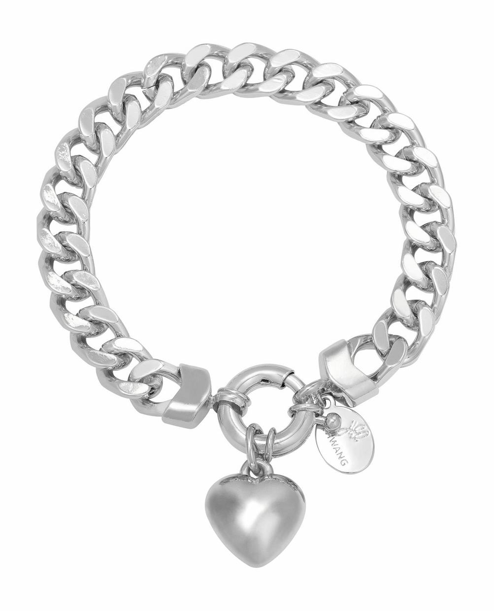 Bracelet chain opal silver