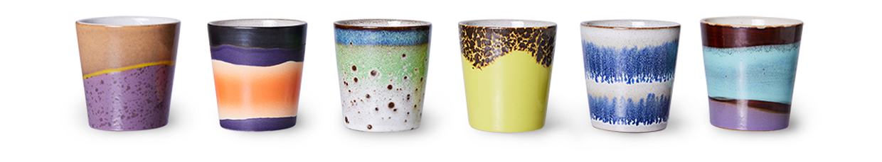 70s ceramics: coffee mug, gravity
