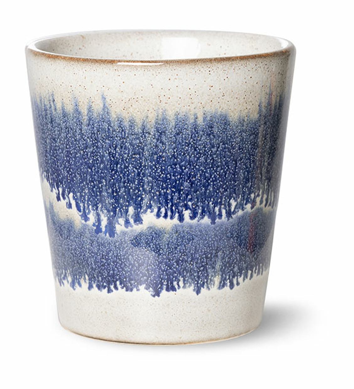 70s ceramics: coffee mug, cosmos