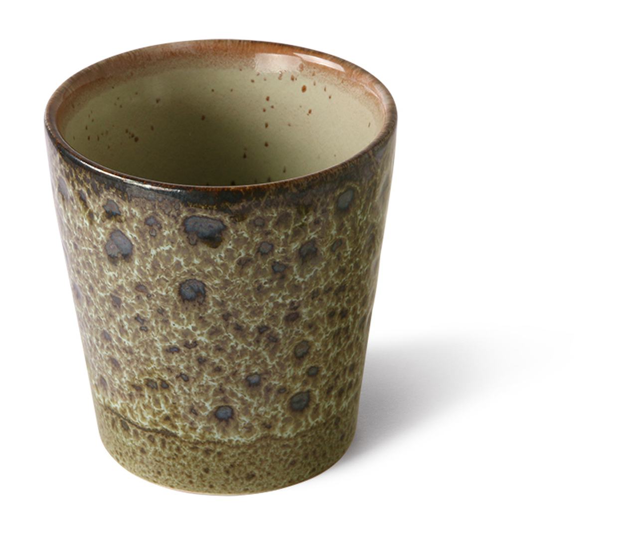 70s ceramics: coffee mug, vulcano