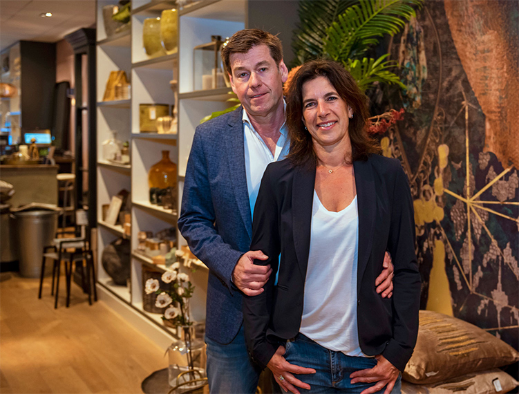 Marc Valkenhoff & Nancy Pronk, eigenaren De Huiskamer