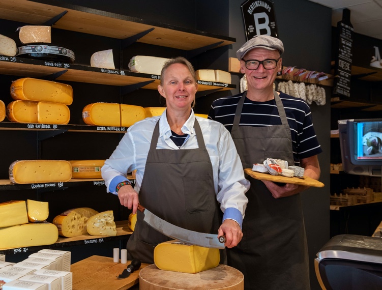 Mathilde Klomp & Ed Hooimeijer, eigenaren Kaaskamer Hooi en Klomp